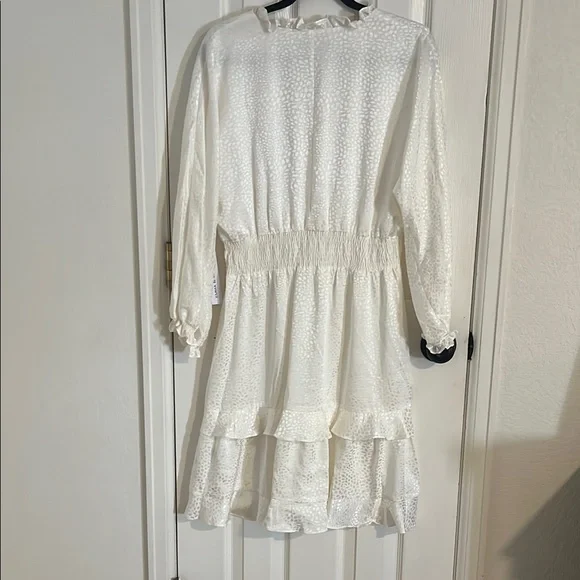 White Ruffled Dress - Picture 4 of 6